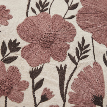 Emiline pudebetræk 50x50 cm. sand 100% bomuld LENE BJERRE