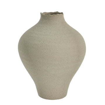 Hesille vase H32 cm. sand keramik LENE BJERRE