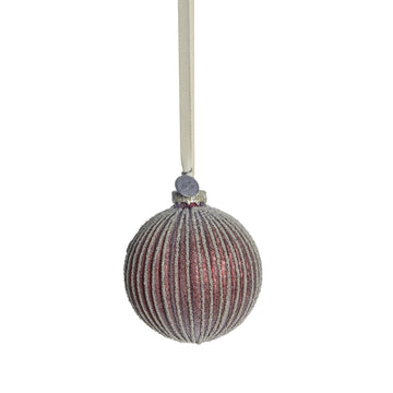 Norille julekugle H8 cm. mørkerød Lene Bjerre Design DK