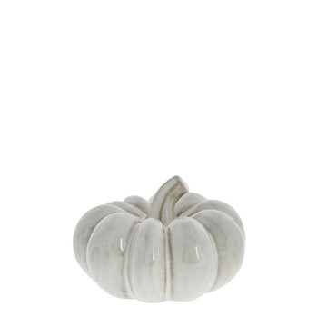 Hallia græskar H9,5 cm. råhvid keramik LENE BJERRE