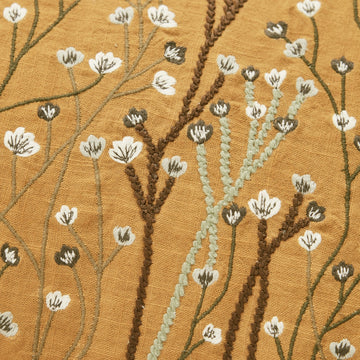 Elia pudebetræk 60x40 cm. okker 100% bomuld LENE BJERRE