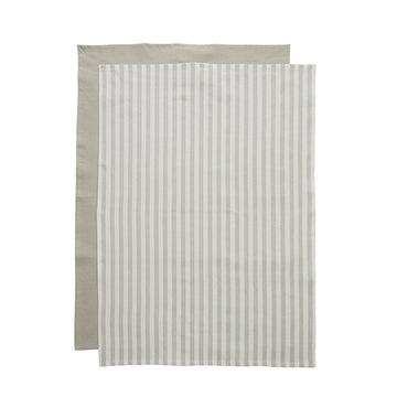 Estrille 2 stk. viskestykker 70x50 cm. sand 100% bomuld LENE BJERRE