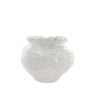 Marlia vase hvid keramik H24,5 cm LENE BJERRE