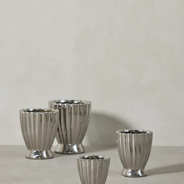 Shenella urtepotteskjuler H12 cm. sølv Lene Bjerre Design DK