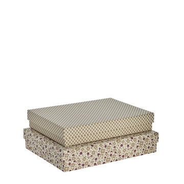 Ellen 2 stk. æske sæt råhvid og LENE BJERRE