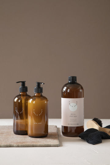 Glasflaske til Opvaskemiddel Glass 500 ml SIMPLE GOODS