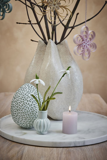 Ellia Marmor lysestage H23 cm. sand Lene Bjerre Design DK