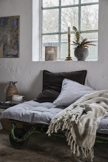 Ana plaid 100% hør sand x130 cm LENE BJERRE