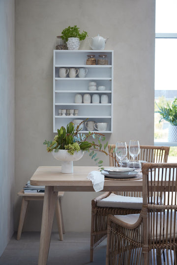 Ellia Marmorskål på fod hvid Lene Bjerre Design DK