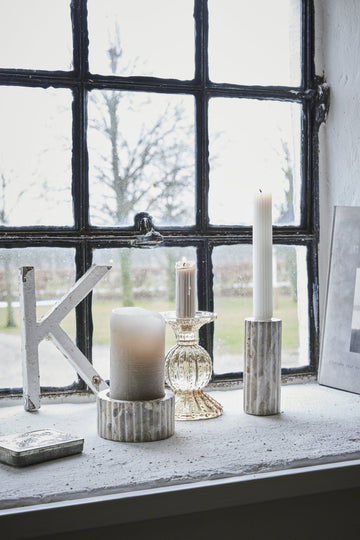 Eliana lysestage 12,5 cm. sand marmor LENE BJERRE