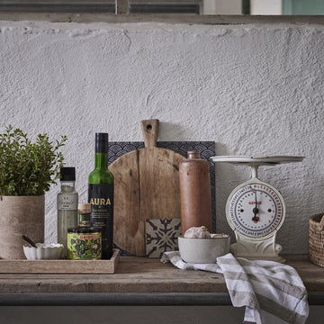 Olivia mundserviet 40x40 cm. beige stribet LENE BJERRE