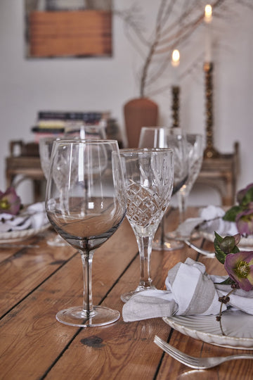 Olivia mundserviet 40x40 cm. beige stribet LENE BJERRE