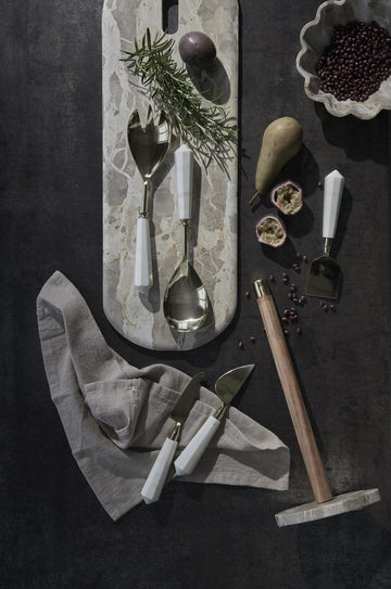 Ellia skærebræt 60X20 sand Marmor LENE BJERRE