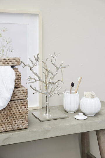 Lily tandkrus hvid keramik H10,6 cm LENE BJERRE