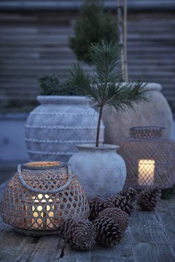 Anna stor urtepotte Ø40,5 cm antik grå Lene Bjerre Design DK