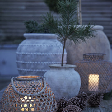 Anna stor urtepotte Ø40,5 cm antik grå Lene Bjerre Design DK