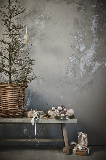 Clarie Julekugle H12 cm. lyserød Lene Bjerre Design DK