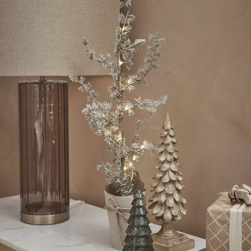 Elina dekorationstræ grøn Marmor H16 cm LENE BJERRE