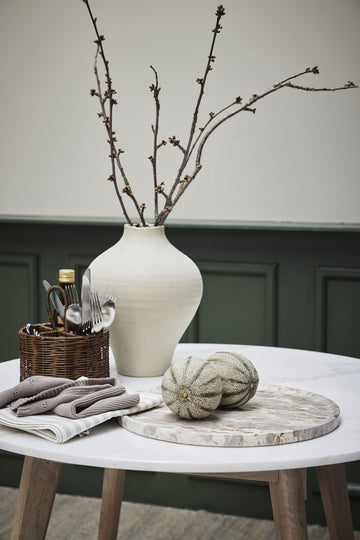 Hesille vase H32 cm. sand keramik LENE BJERRE