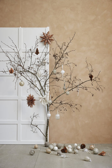 Clearena julekugle lyserød Ø10 cm LENE BJERRE