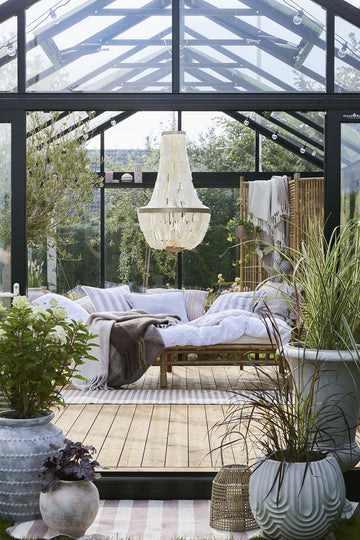 Anna stor urtepotte Ø40,5 cm antik grå Lene Bjerre Design DK