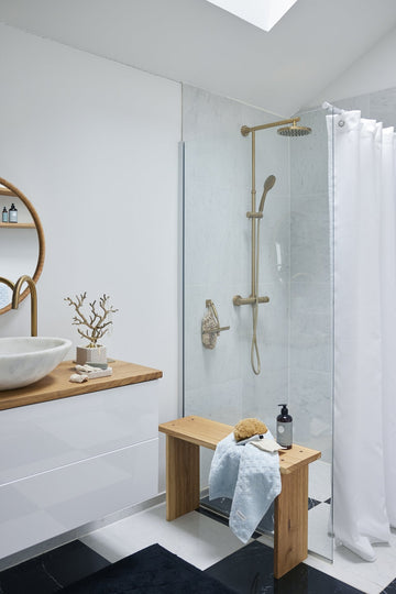 Riselle rundt spejl Ø60 cm. natur LENE BJERRE