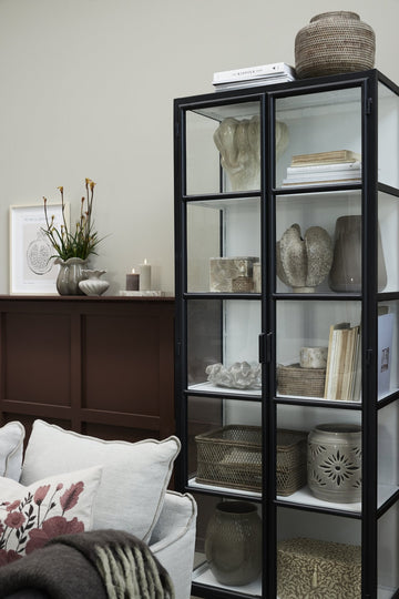 Viola vase i stentøj 33x33 cm. mørk sand LENE BJERRE