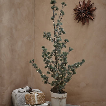 Pinea H115 cm. grøn med LED-lys Lene Bjerre Design DK