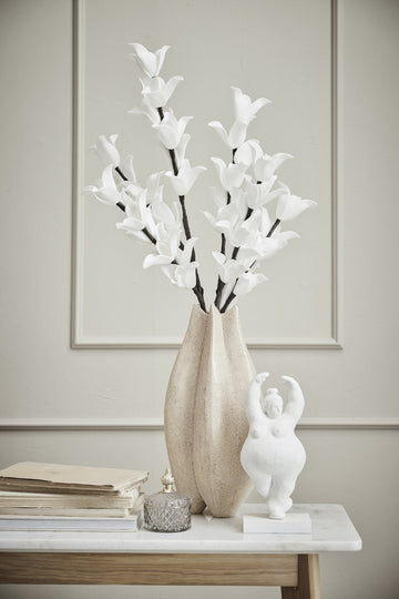 Valona vase i stentøj40,5x23 cm. sand LENE BJERRE