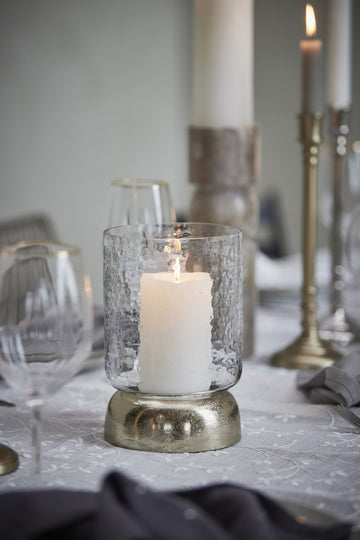 Sandia stage til bloklys H28,7 cm. lys guld Lene Bjerre Design DK