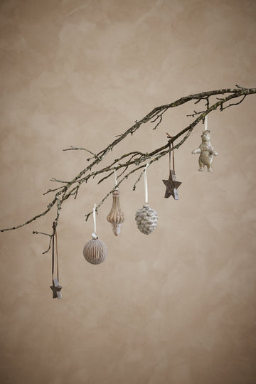 Norille juletræspynt H10 cm. råhvid Lene Bjerre Design DK