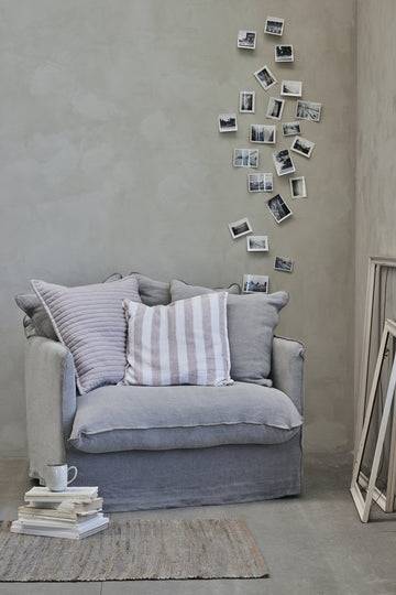 Strissie gulvtæppe 150x80 cm. grå Lene Bjerre Design DK