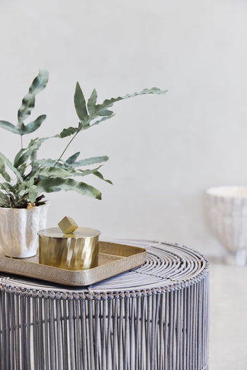 Vielle skjuler i keramik Ø14 cm. råhvid LENE BJERRE