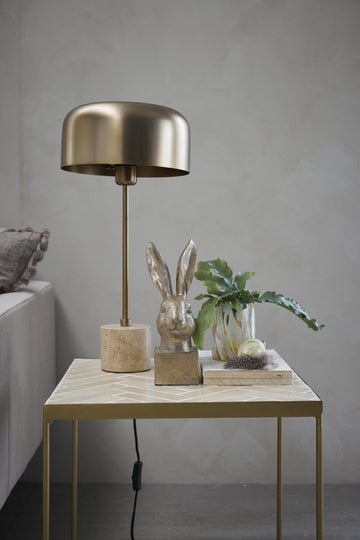 Sofillia bordlampe 53x25 cm. guld marmor LENE BJERRE