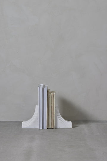 Ellia bogstøtte marmor hvid Lene Bjerre Design DK