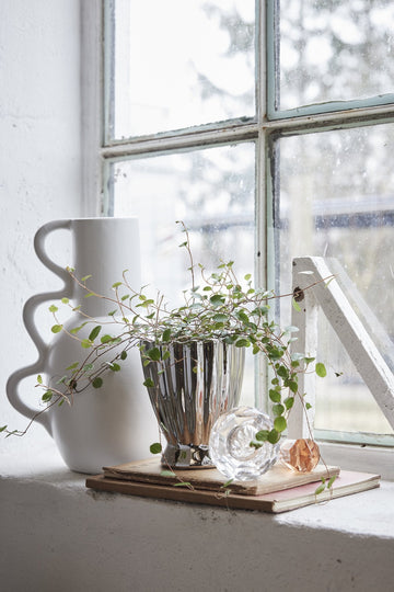 Shenella urtepotteskjuler H18 cm. sølv Lene Bjerre Design DK