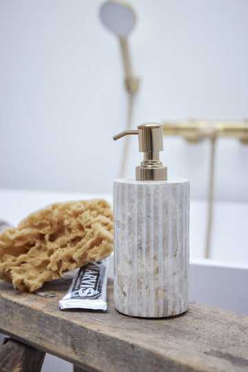 Eliana dispenser 18,5 cm. sand marmor LENE BJERRE