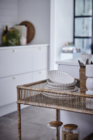 Camille frokosttallerken 20,5x20,5 cm. råhvid LENE BJERRE