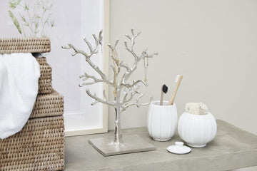 Lily krukke hvid keramik H11 cm LENE BJERRE