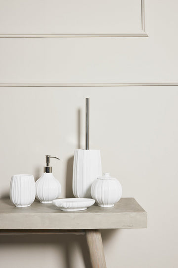 Lily tandkrus hvid keramik H10,6 cm LENE BJERRE