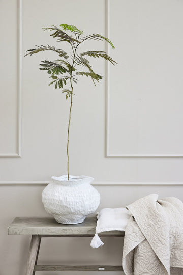 Marlia vase hvid keramik H31 cm LENE BJERRE