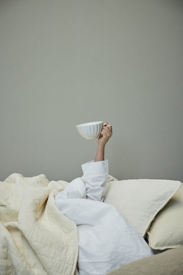 Isadora pudebetræk 60x60 cm. råhvid