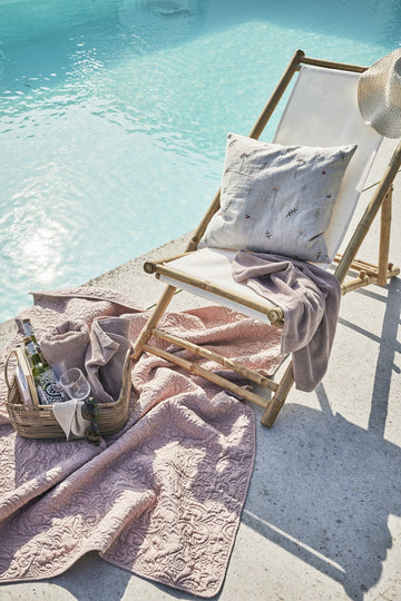 Isabelle plaid lys rosa 170x130 LENE BJERRE