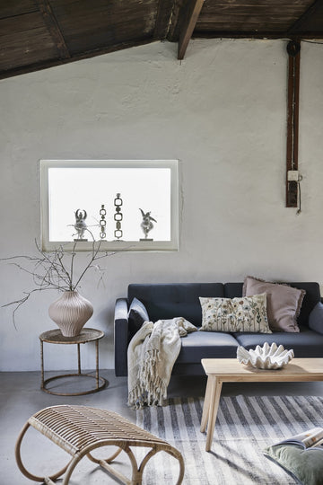 Ana plaid 100% hør sand x130 cm LENE BJERRE