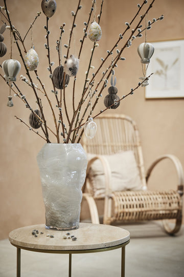 Feven påskeophæng glas H7 cm mørk brun LENE BJERRE