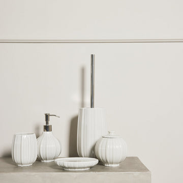 Lily dispenser brun sand keramik H16,3 cm LENE BJERRE