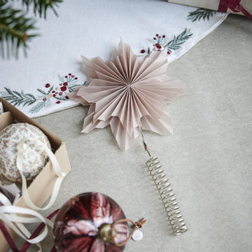 Palisia topstjerne 25 cm. støvet lyserød Lene Bjerre Design DK