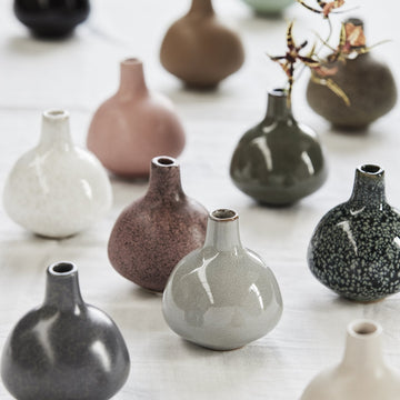 Helene vase H9 cm. brun keramik LENE BJERRE