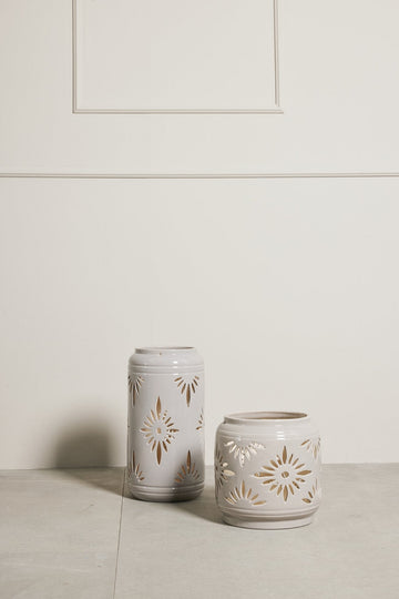 Hilde lanterne sand keramik H25 cm LENE BJERRE