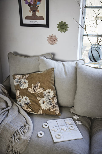 Ana plaid 100% hør sand x130 cm LENE BJERRE